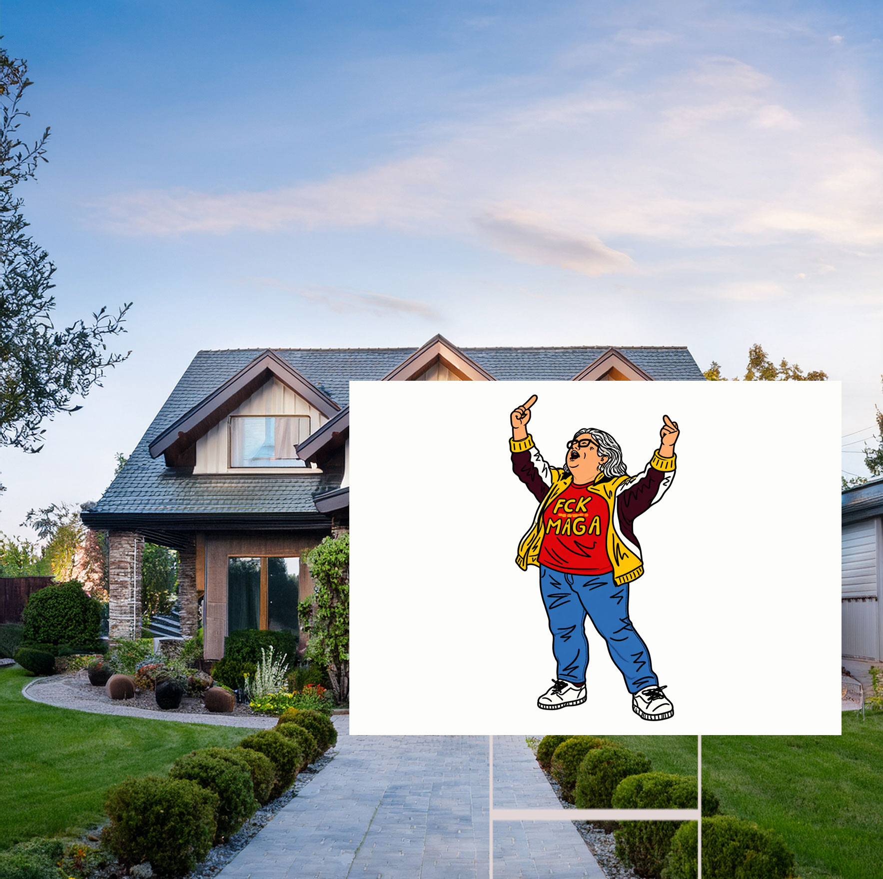 Aunt Sue Hero Yard Sign
