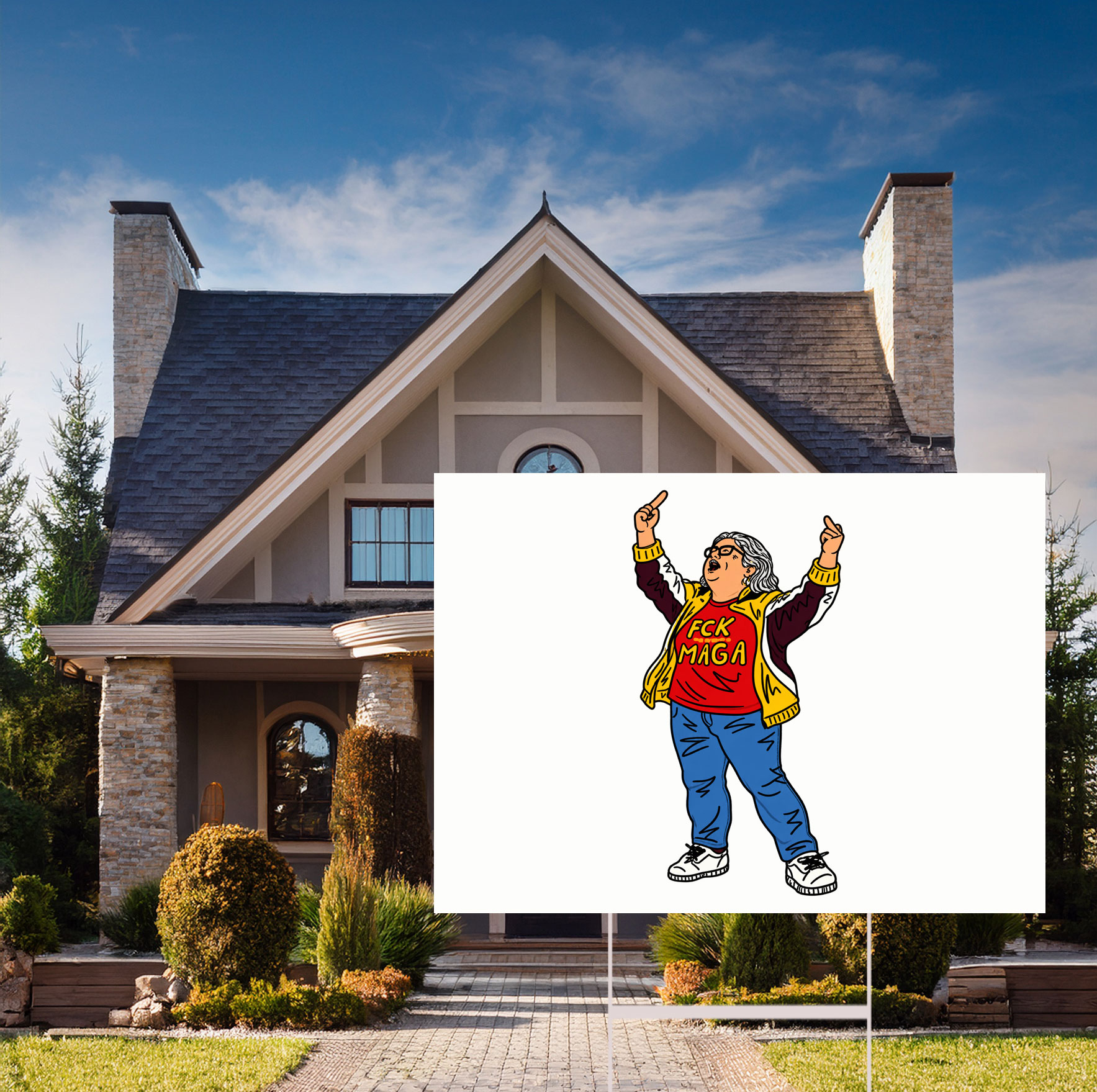 Aunt Sue Hero Yard Sign
