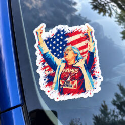 Aunt Sue Middle Finger Trump Rally Stickers