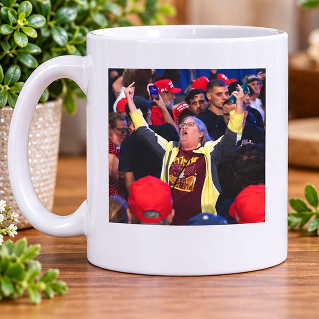 Aunt Sue Middle Finger at Trump Rally Mug