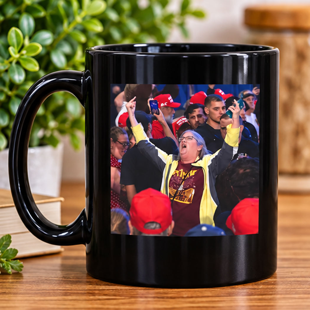 Aunt Sue Middle Finger at Trump Rally Mug