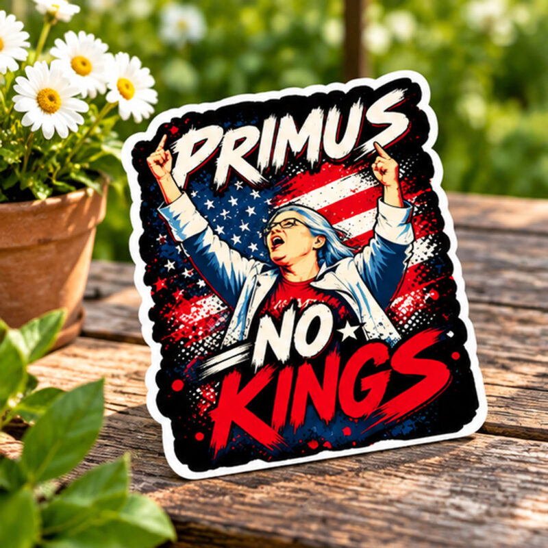Aunt Sue No Kings Political Sticker